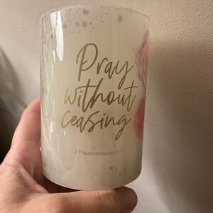 Inspirational battery candle